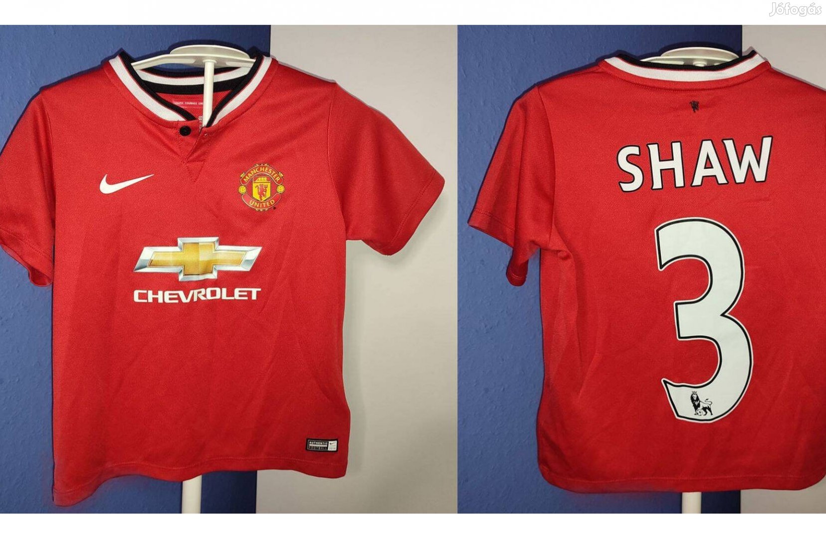 Luke Shaw Manchester United eredeti Nike 2014 piros gyerek