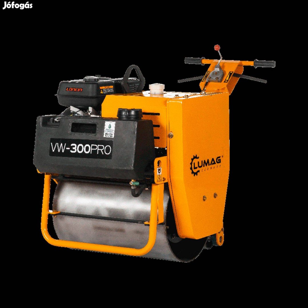 Lumag VW-300Pro Vibrációs Padkahenger! Új, Hidrosztatikus hajtású
