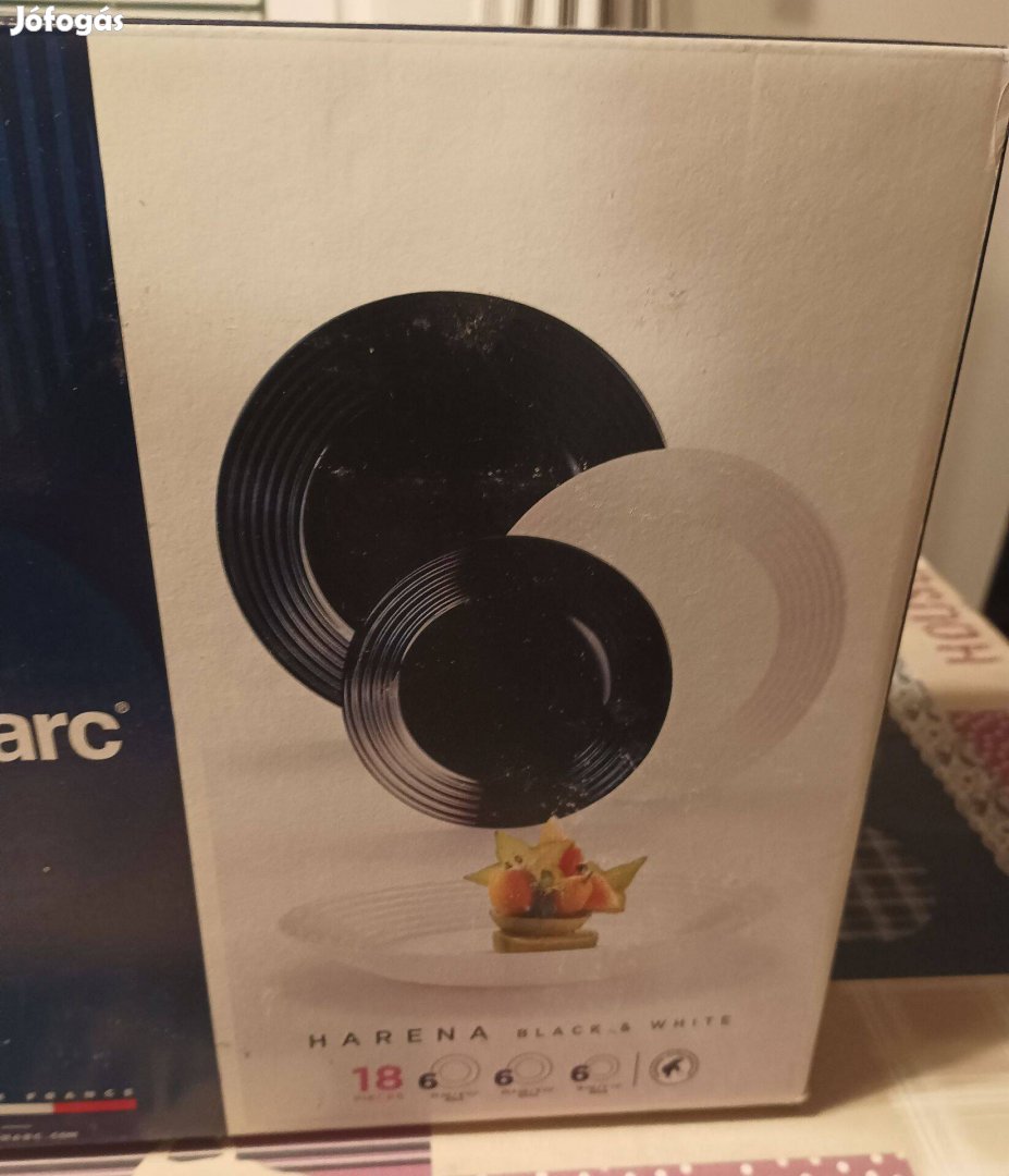 Luminarc Harena Black&White 18 db-os Étkészlet eladó Bontatlan bolti á