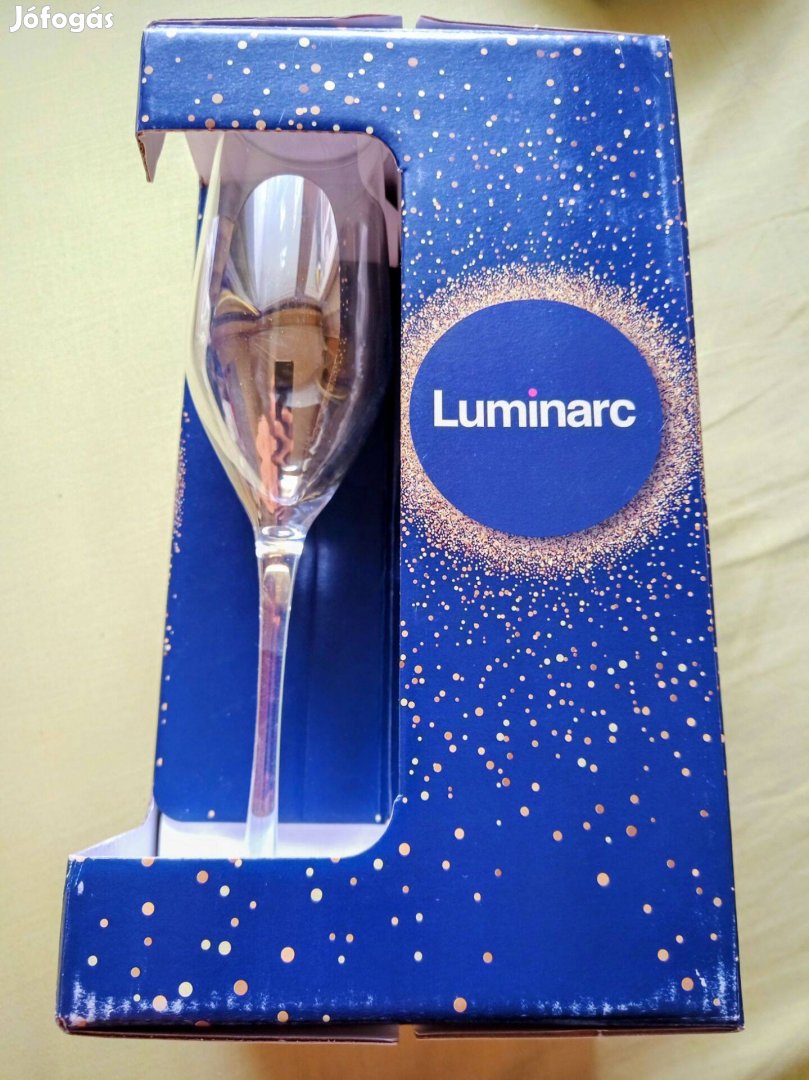 Luminarc új 4 dbos pezsgős pohár készlet eladó
