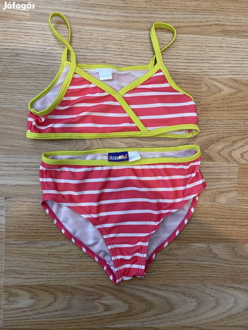 Lupilu 110/116 csíkos  bikini fürdőruha 110 116
