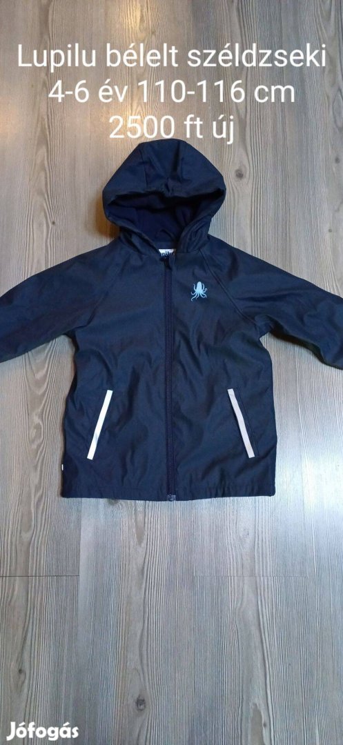 Lupilu bélelt széldzseki 4-6 év 110-116 cm új