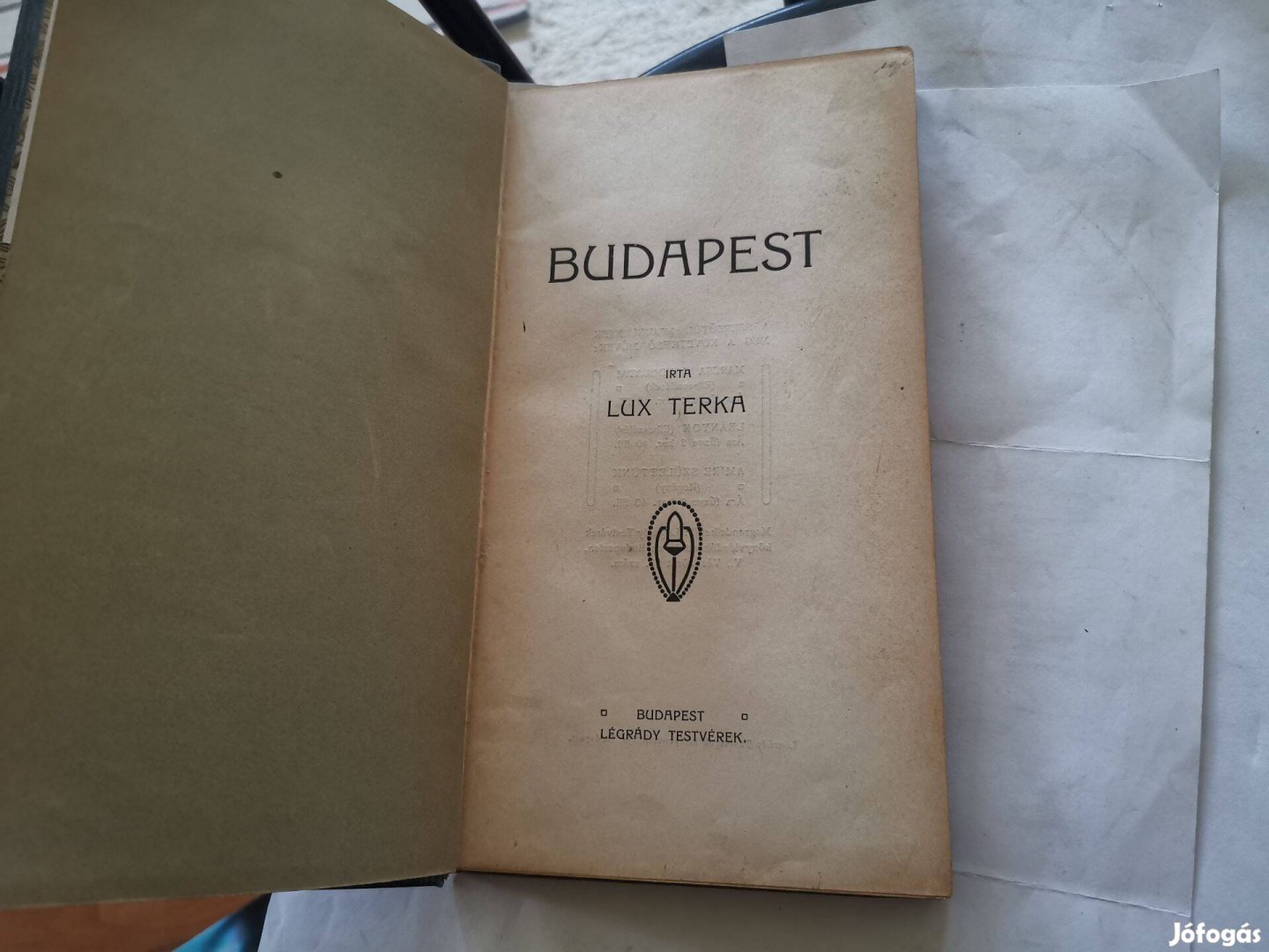 Lux Terka - Budapest (1908) - első kiadás ! - Jellenz Béla ex Libris