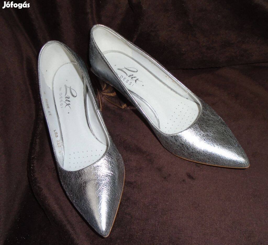 Lux by Dessi luxus antikolt ezüst alkalmi cipő Új! 37