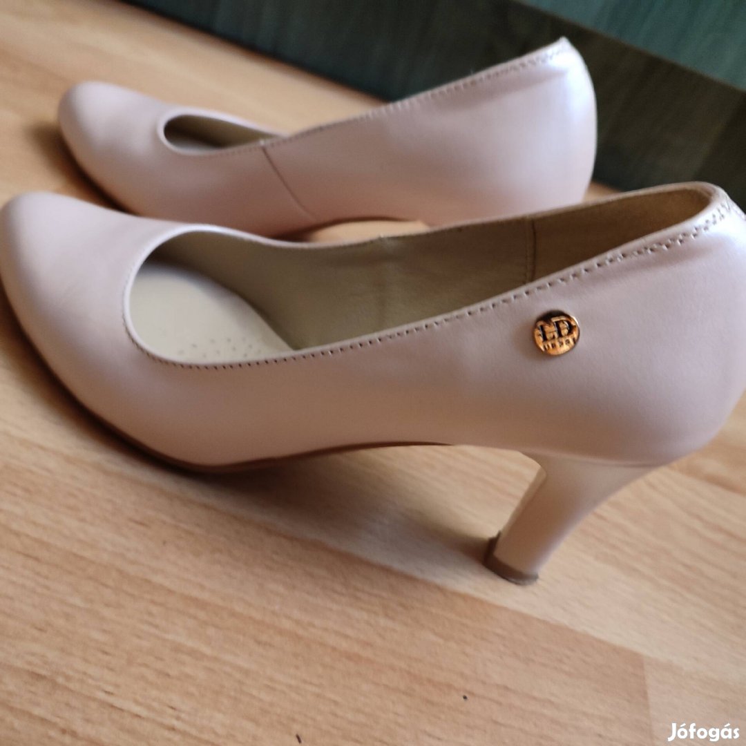 Lux by dessi Claudia dessi púder rózsaszín magassarkú női cipő 