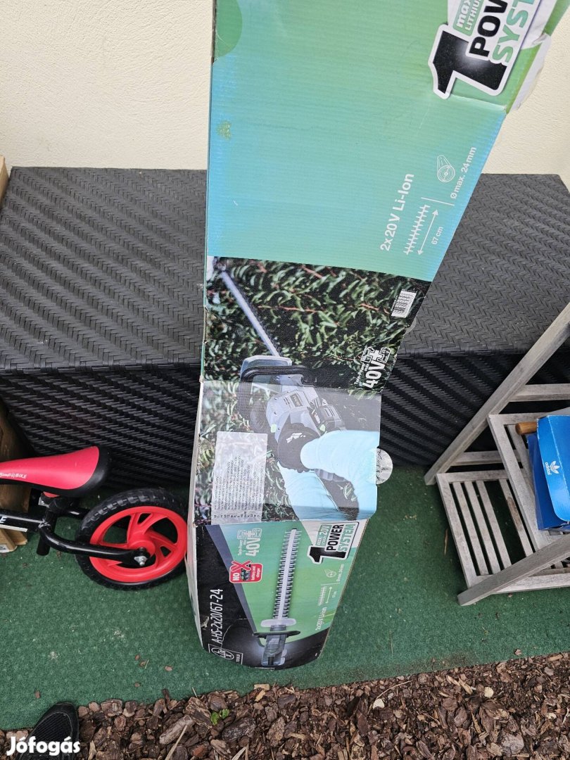 Lux tools 2x20v akkumulátoros sövényvágó új