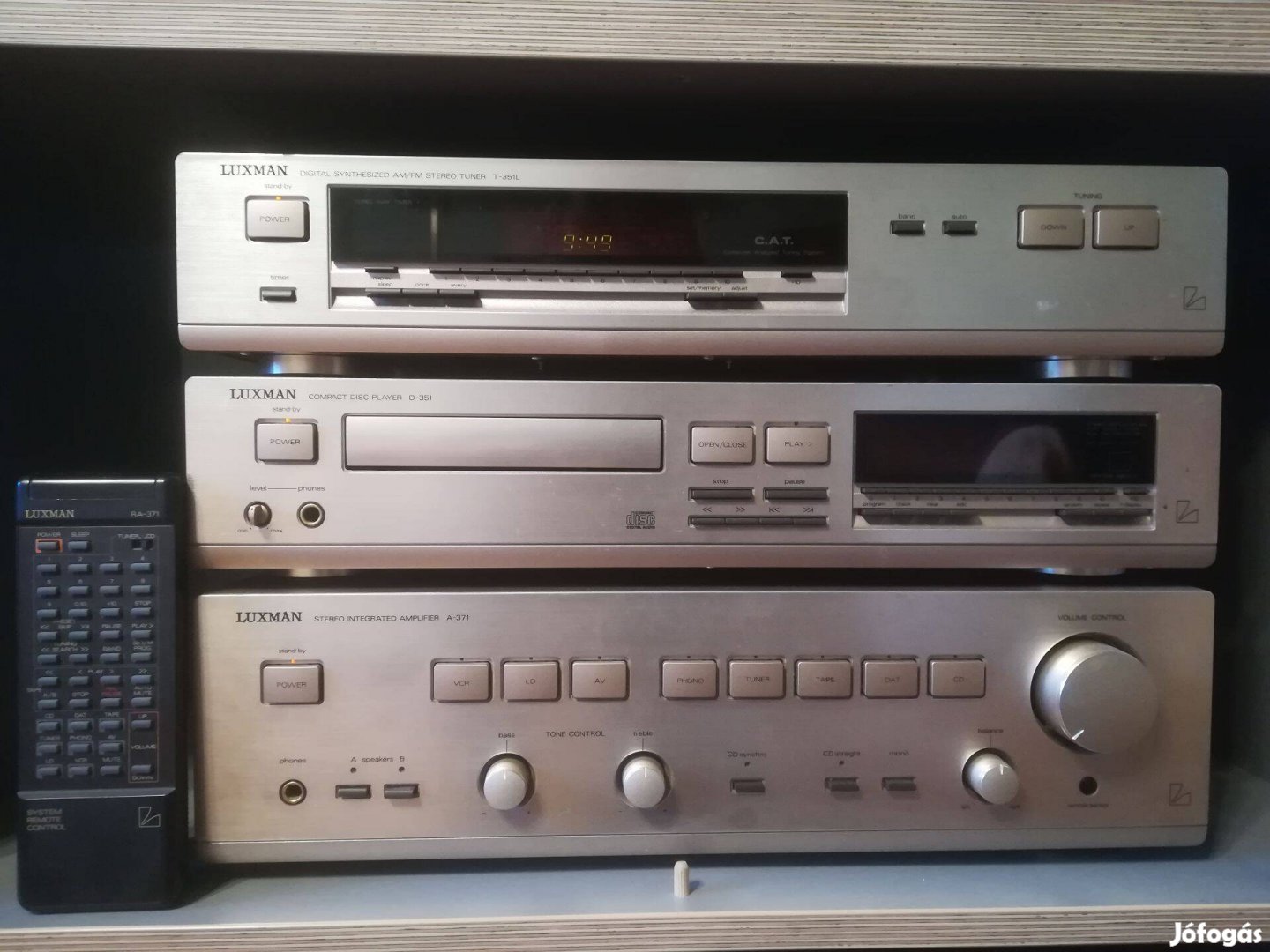 Luxman D-351 cd-lejátszó és T-351L tuner