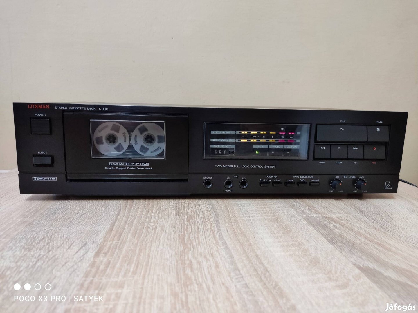 Luxman K-100 típusú hifi magnó deck