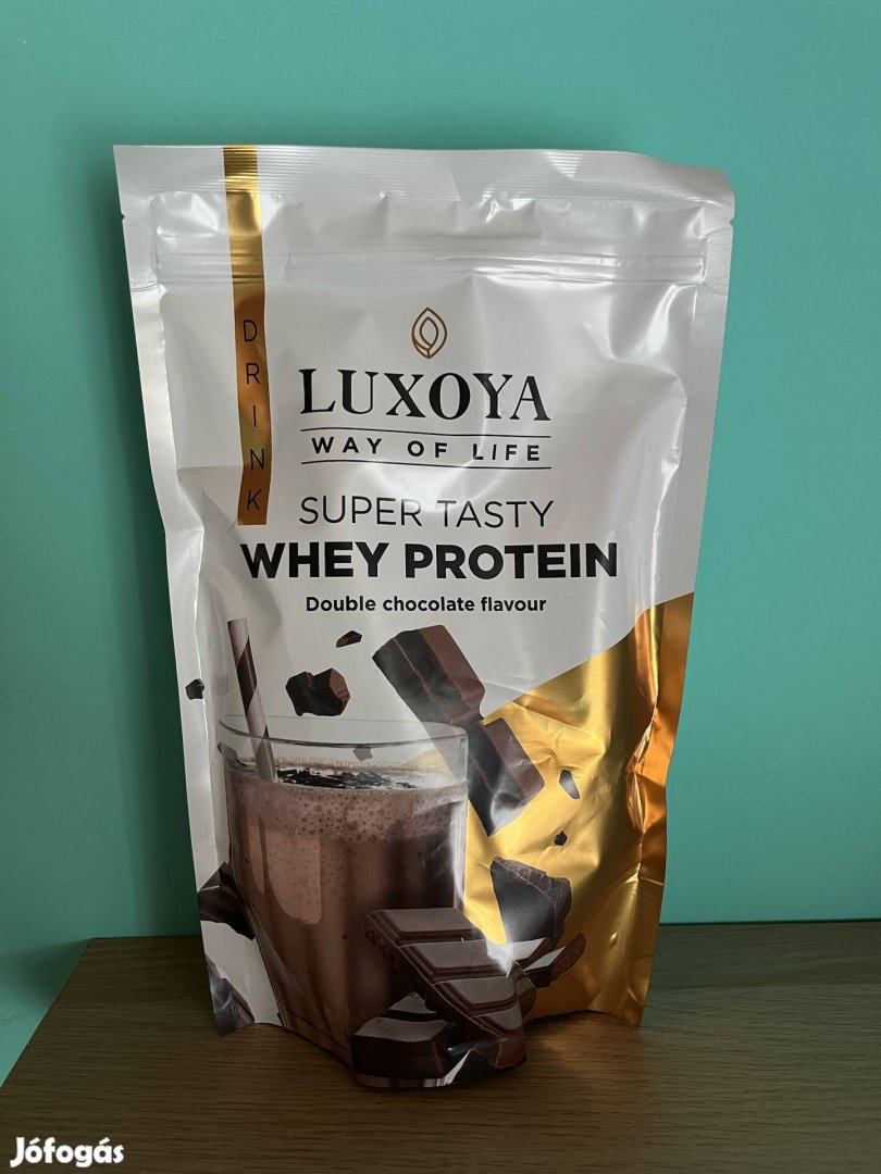 Luxoya Super Tasty Whey Protein, Dupla csokoládé ízű  