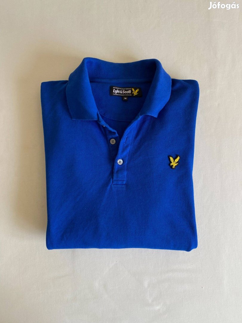 Lyle & Scott férfi hosszú ujjú galléros póló, M-es