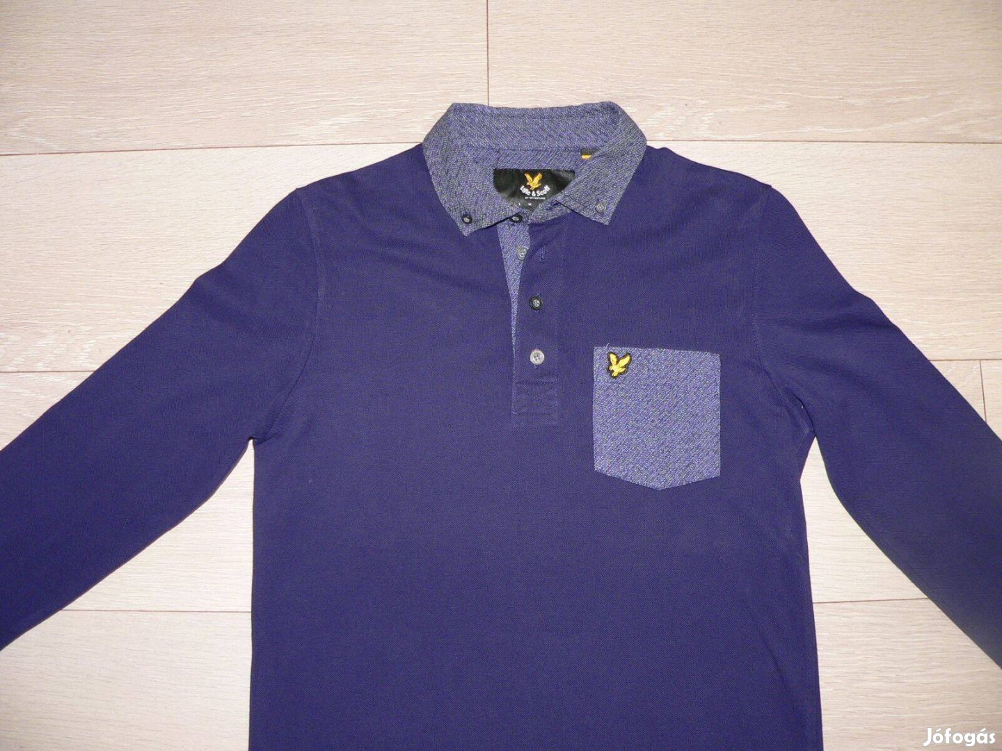 Lyle & Scott hosszú ujjú galléros póló (XS)