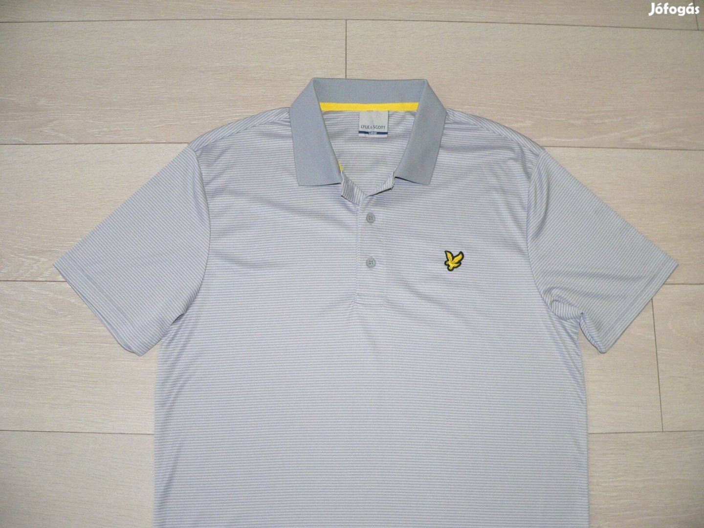 Lyle & Scott rövid ujjú galléros póló (L)