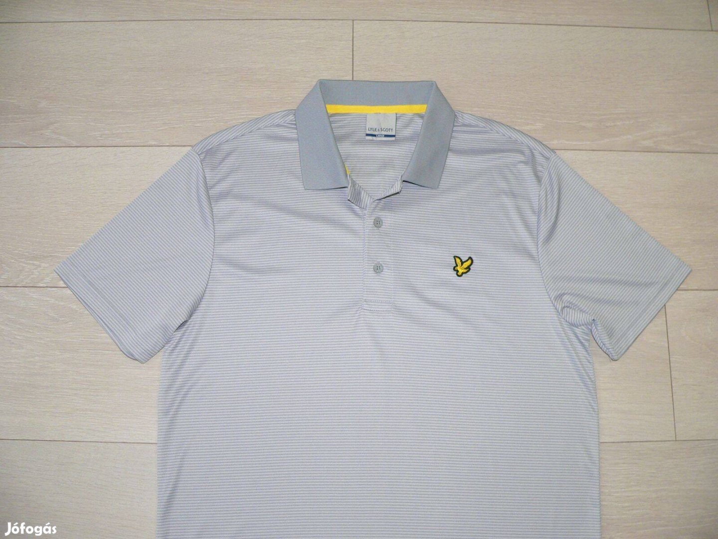 Lyle & Scott rövid ujjú galléros póló (L)