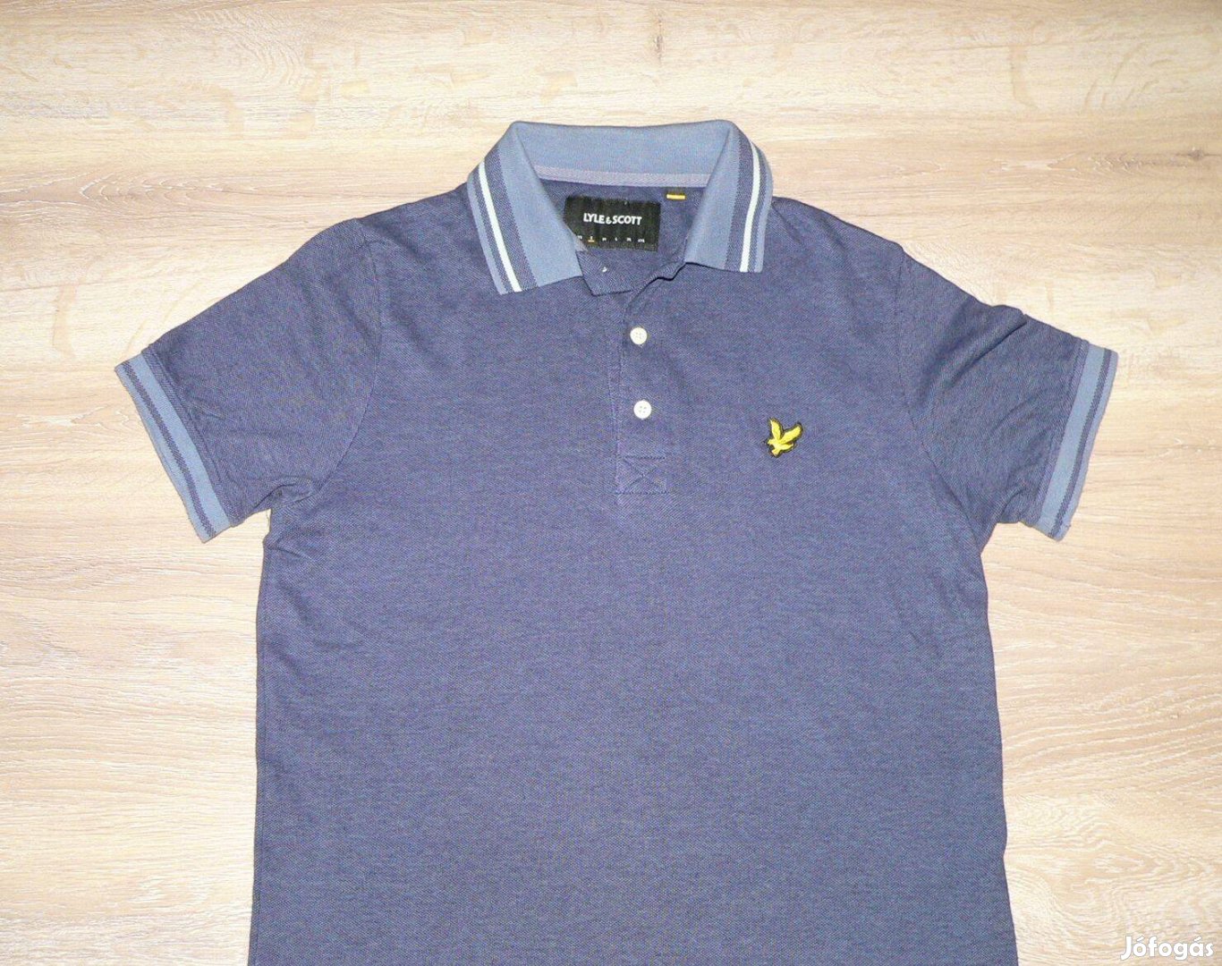 Lyle & Scott rövid ujjú galléros póló (S)