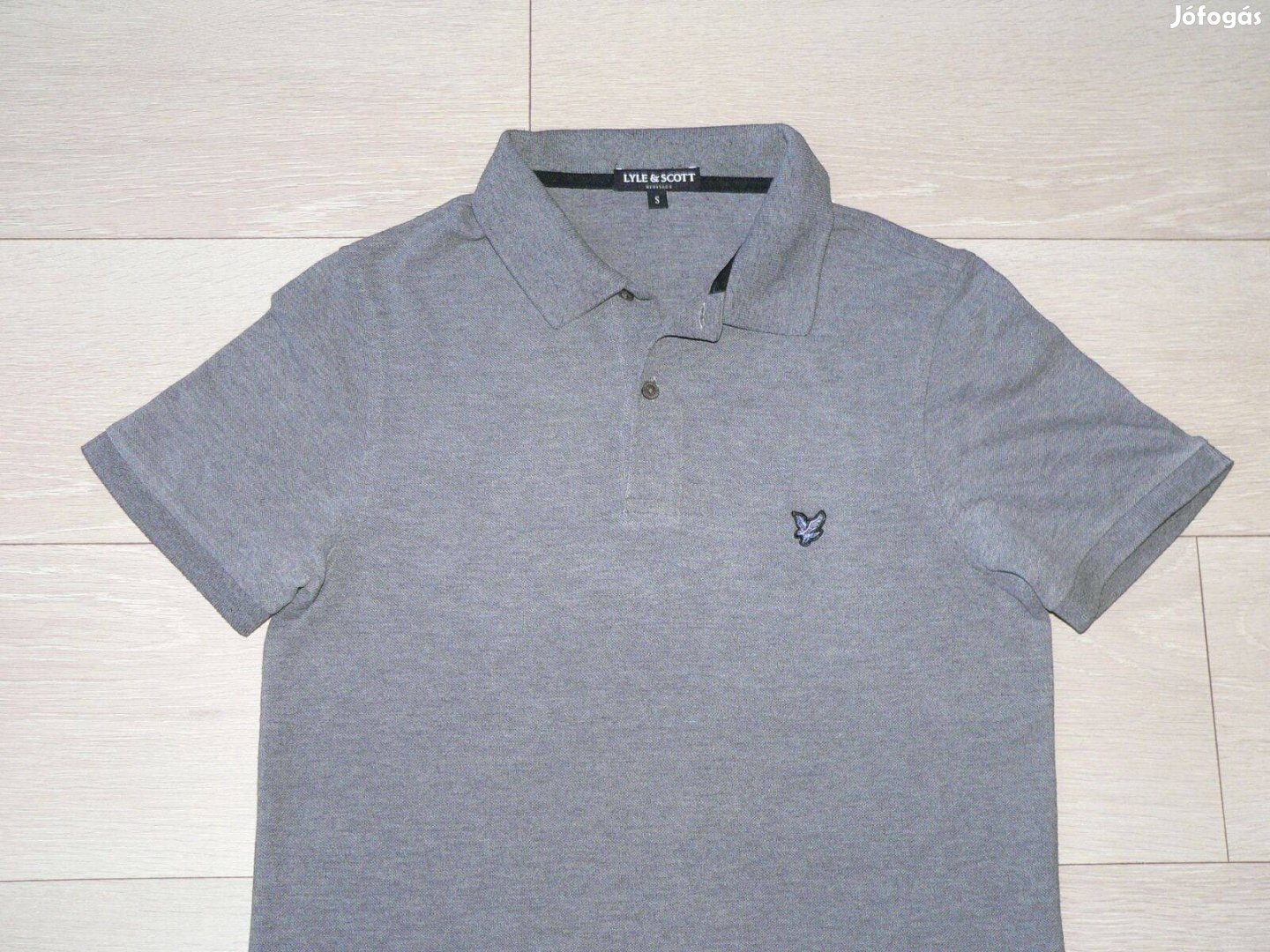 Lyle & Scott rövid ujjú galléros póló (S)