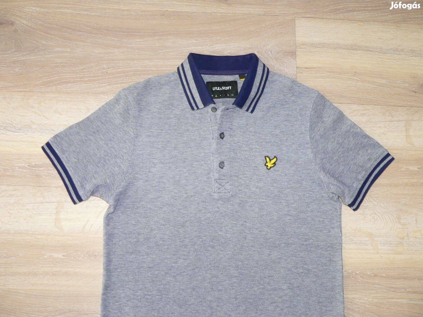 Lyle & Scott rövid ujjú galléros póló (S)