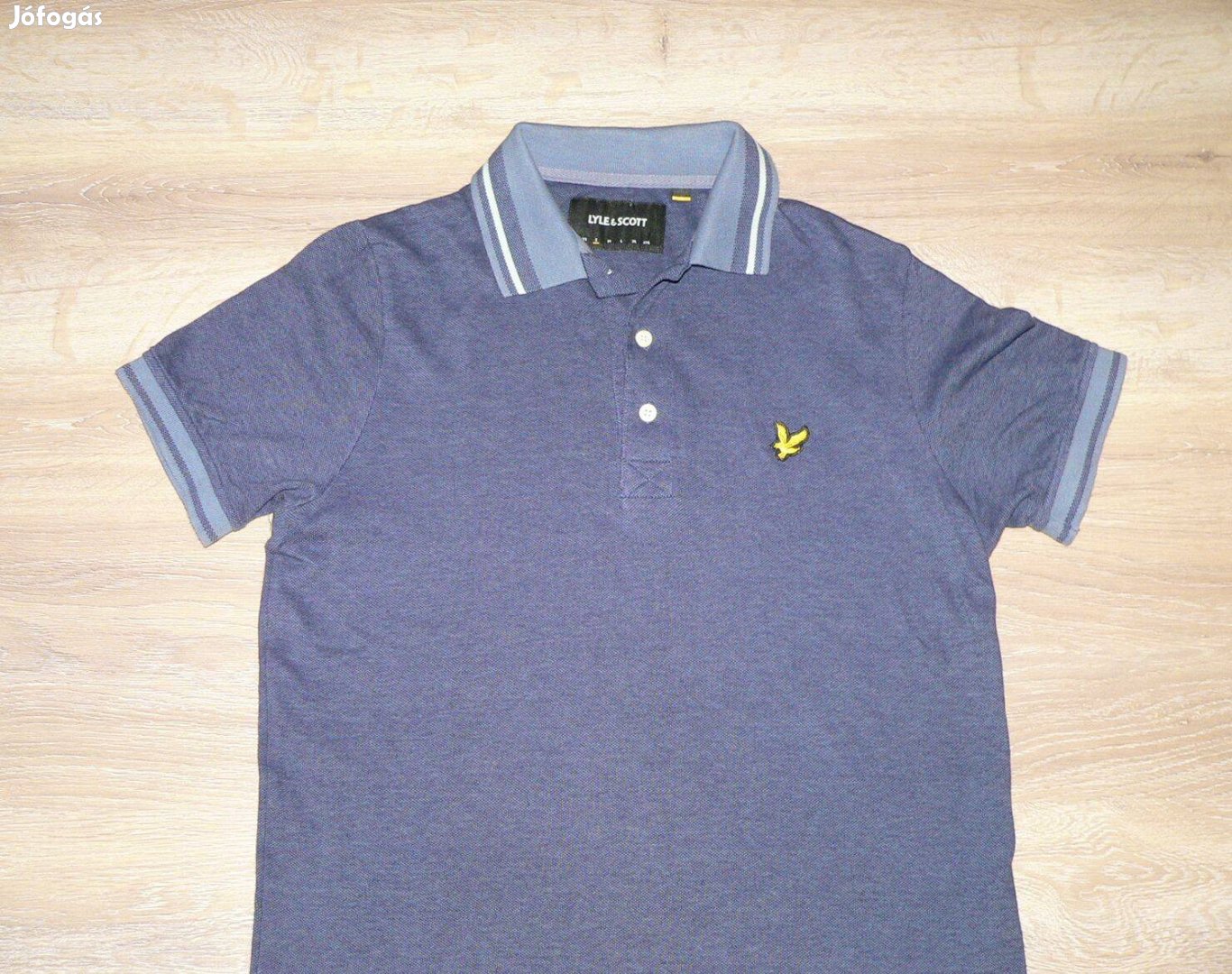 Lyle & Scott rövid ujjú galléros póló (S)