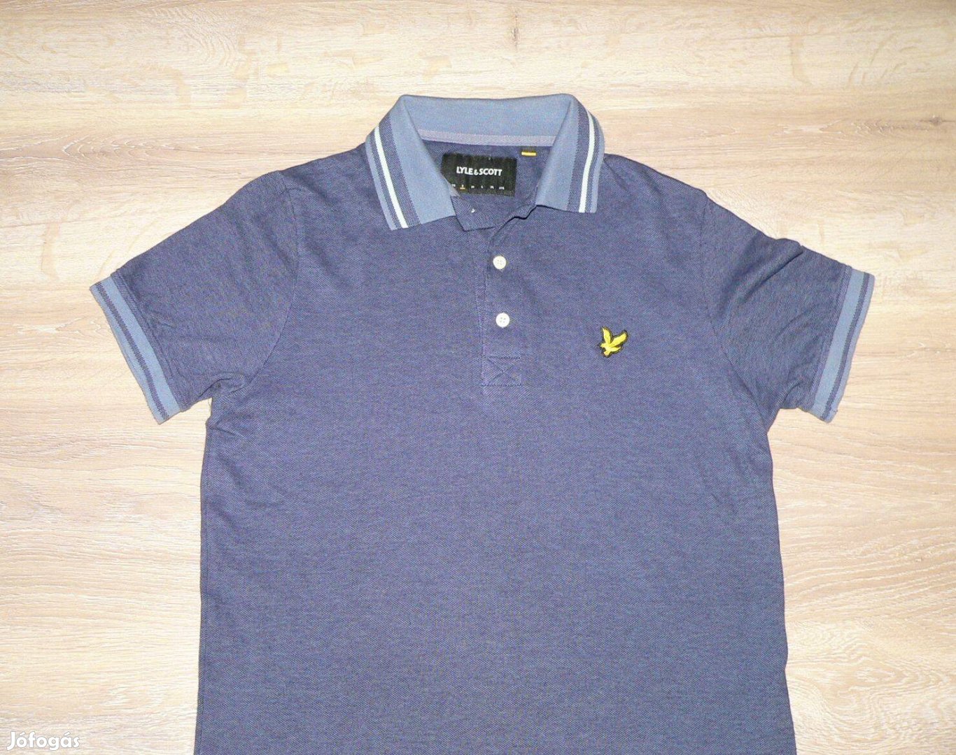 Lyle & Scott rövid ujjú galléros póló (S)