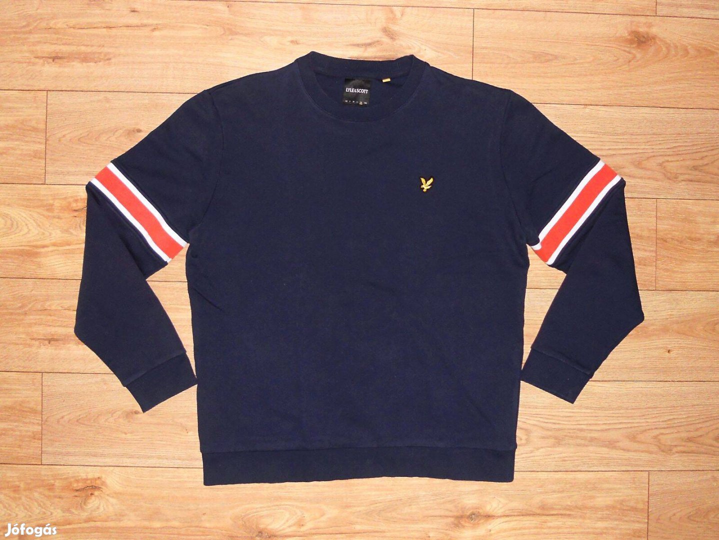 Lyle & Scott sötétkék pulóver (XL-es)