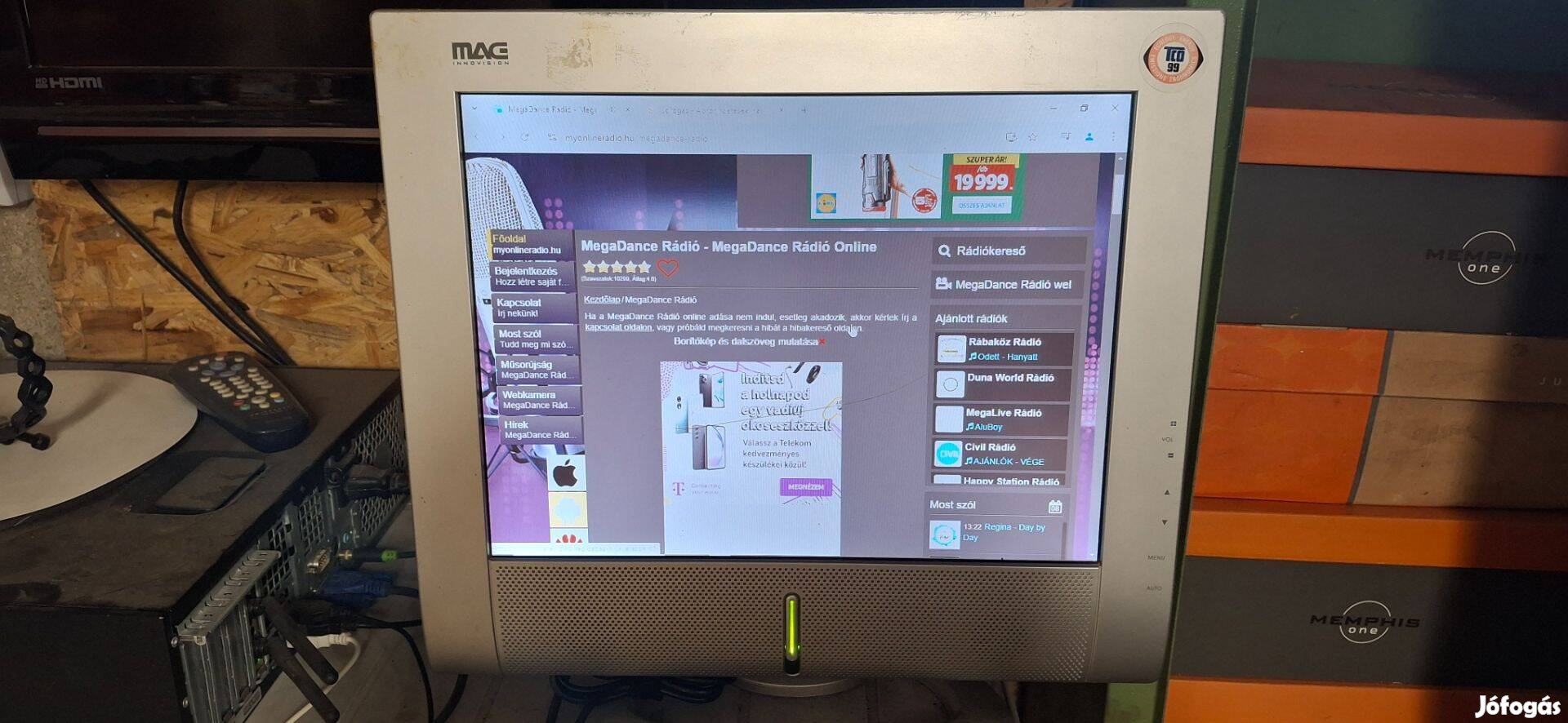 MAG HD-572 LCD monitor beépített hangszóróval