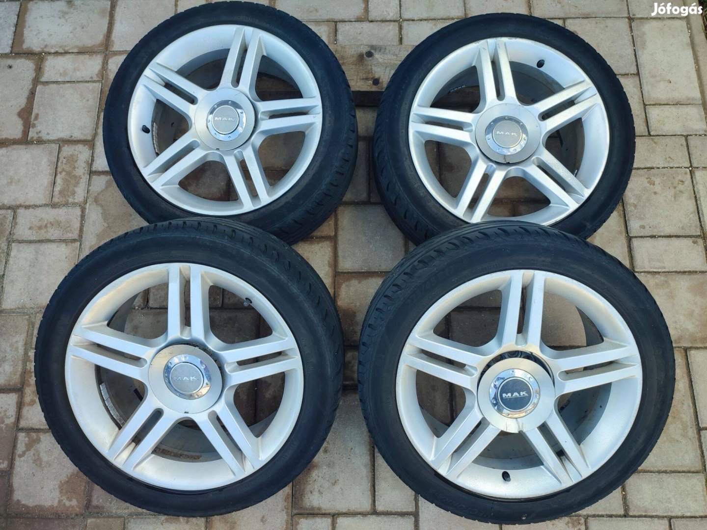 MAK 17" dupla körosztós alufelni gumi 5x100 5x112 225/45 R17