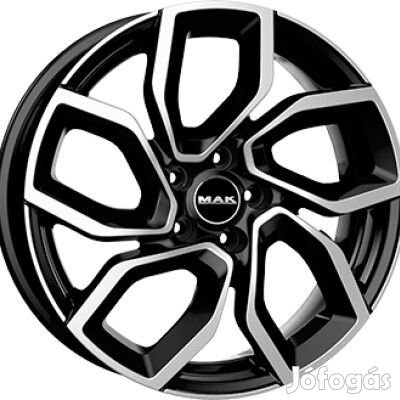 MAK APOLLO Fényes fekete Polírozott 7,5X17 5X110 ET38 CB65,1 |