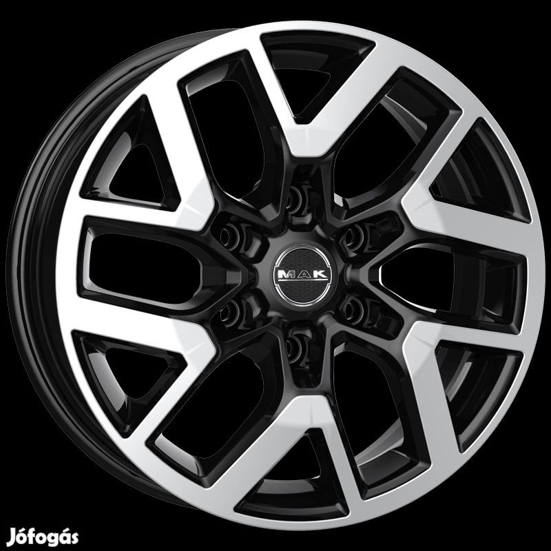 MAK GRAVEL Fényes fekete Polírozott 7,5X19 6X114,3 ET40 CB66,1 |