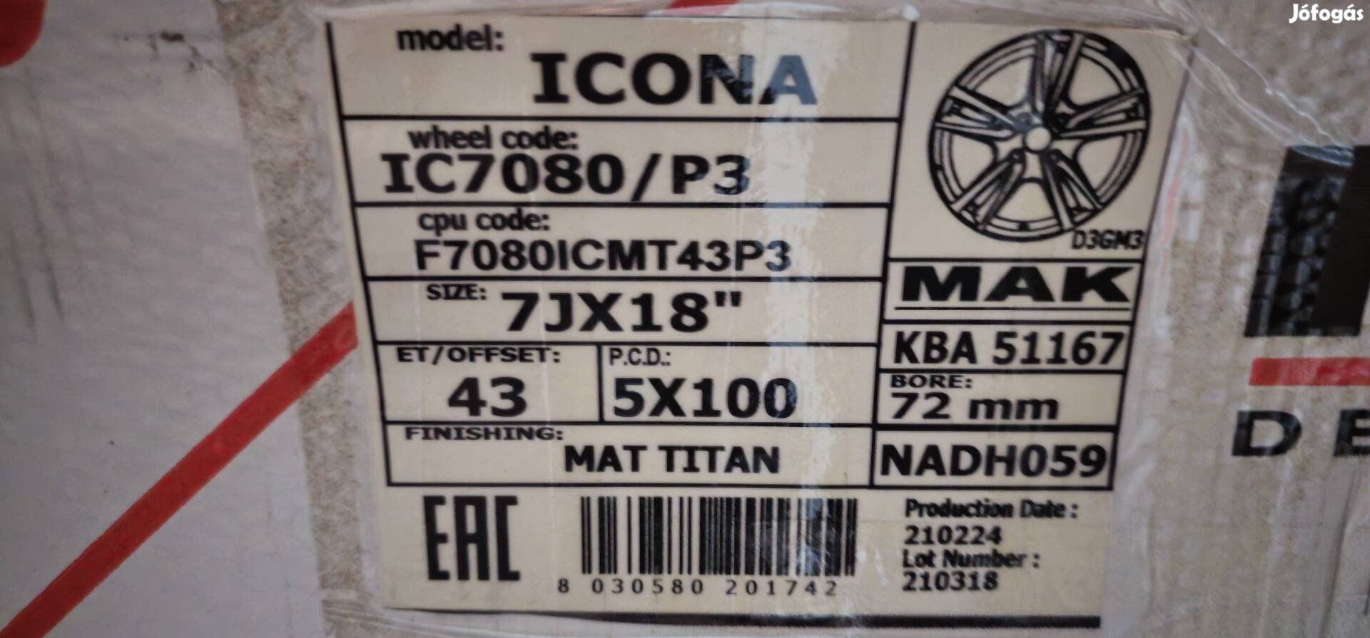 MAK Icona Alufelni R18