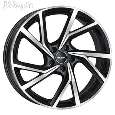 MAK KASSEL Fényes fekete Polírozott 8X18 5X112 ET30 CB76