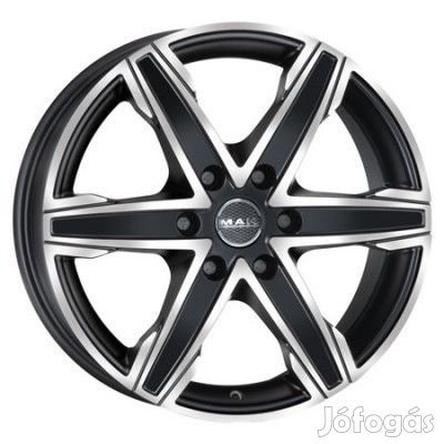 MAK KING 6 Tompa fekete Polírozott 7X16 6X139,7 ET38 CB67,1 |