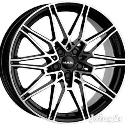 MAK KOENIG Fényes fekete Polírozott 8X18 5X112 ET50 CB66,6 | alufelni