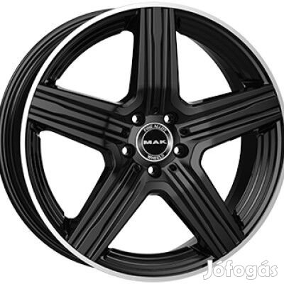 MAK LEWIS Fényes fekete Polírozott LIP 8,5X21 5X112 ET32 CB66,6 |