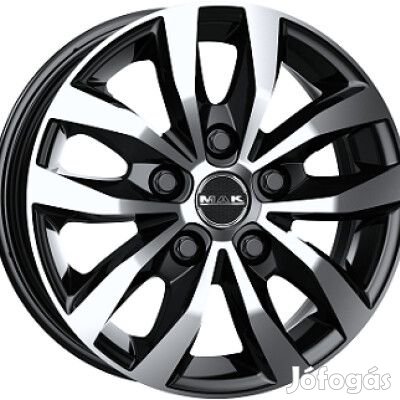 MAK LOAD 5 Fényes fekete Polírozott 5,5X16 5X130 ET55 CB78,1 |