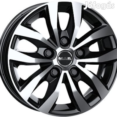 MAK LOAD 5 Fényes fekete Polírozott 7X17 5X108 ET46 CB65,1 | alufelni