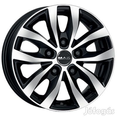 MAK LOAD 5 Tompa fekete Polírozott 7X17 5X118 ET68 CB71,1