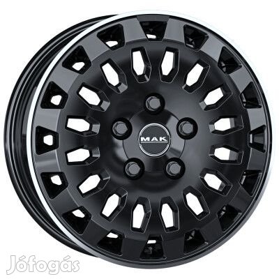 MAK OVERLAND Fényes fekete Polírozott LIP 7X17 6X120 ET50 CB74,5 |