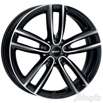 MAK OXFORD Fényes fekete Polírozott 7X16 5X112 ET52 CB66,6 | alufelni