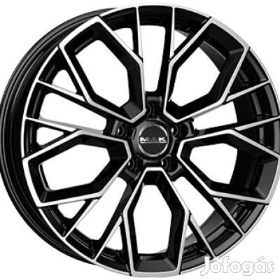 MAK STILO-D Fényes fekete Polírozott 9,5X20 5X112 ET22 CB66,4 |