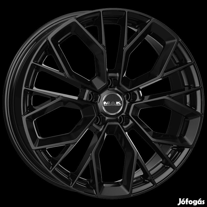 MAK STILO Fényes fekete 8,5X20 5X112 ET45 CB76 | alufelni |