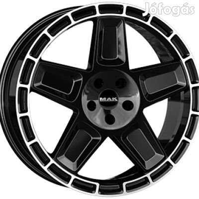 MAK TREK Fényes fekete Polírozott LIP 9X20 5X112 ET50 CB66,6
