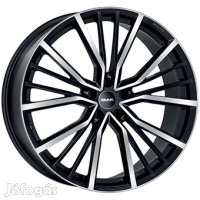 MAK UNION Fényes fekete Polírozott 10X22 5X112 ET26 CB66,4 | alufelni