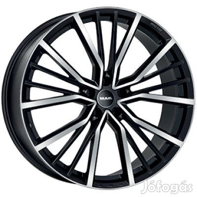 MAK UNION Fényes fekete Polírozott 8,5X21 5X112 ET43 CB57,1 |