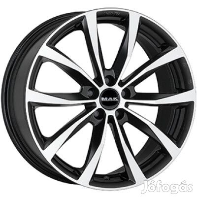 MAK WOLF Fényes fekete Polírozott 7,5X18 5X100 ET49 CB57,1 | alufelni