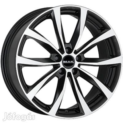 MAK WOLF Fényes fekete Polírozott 7,5X18 5X112 ET42 CB76 | alufelni |