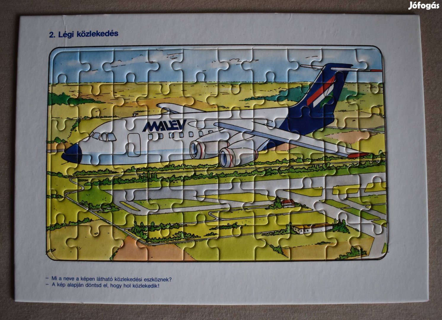 MALÉV kirakó puzzle retro