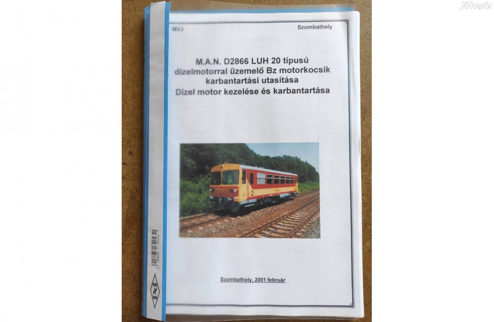 MAN D2866 Luh 20 BZ motorkocsik kezelési karbantartási