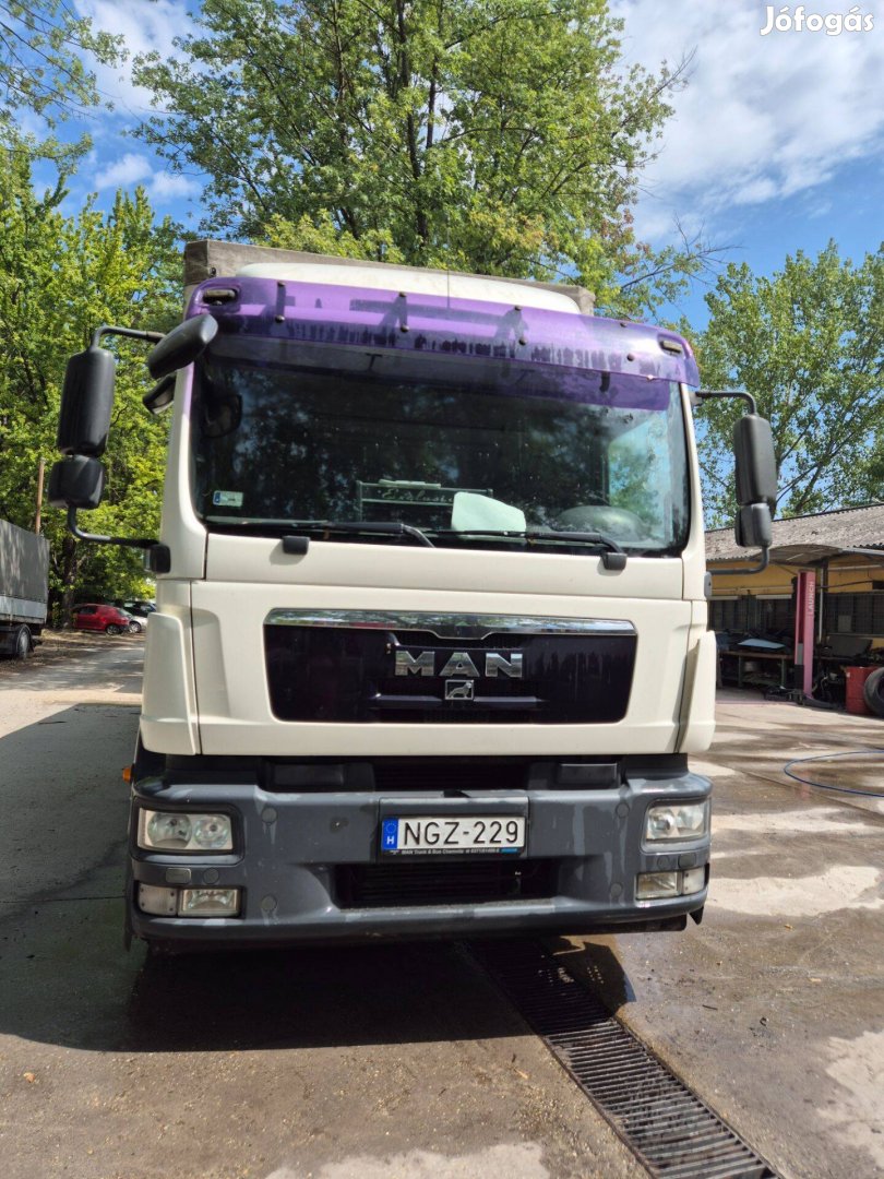MAN TGM 12.280 emelőhátfallal, vontatással