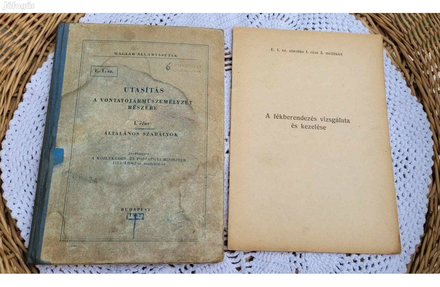 MÁV E.1. sz. Utasítás a vontatójármű személyzet részére I