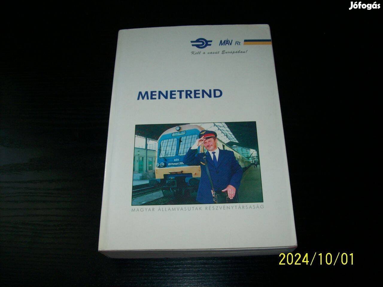 MÁV menetrend 1998-1999