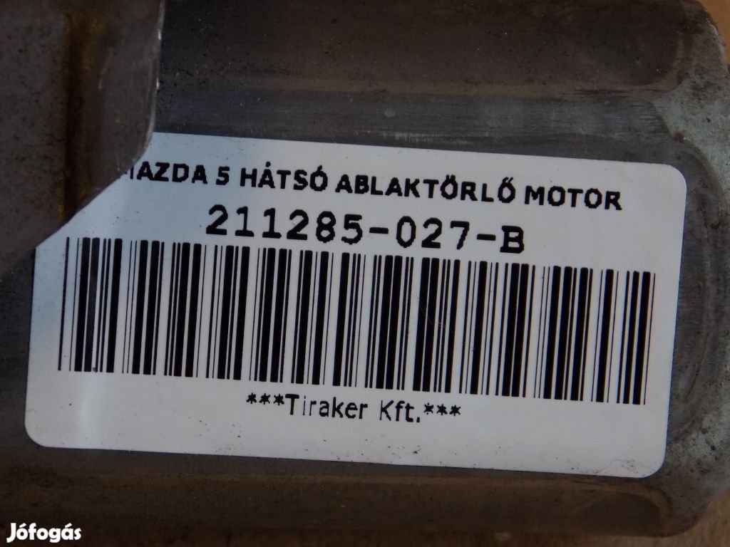 MAZDA 5 HÁTSÓ ABLAKTÖRLŐ MOTOR eladó